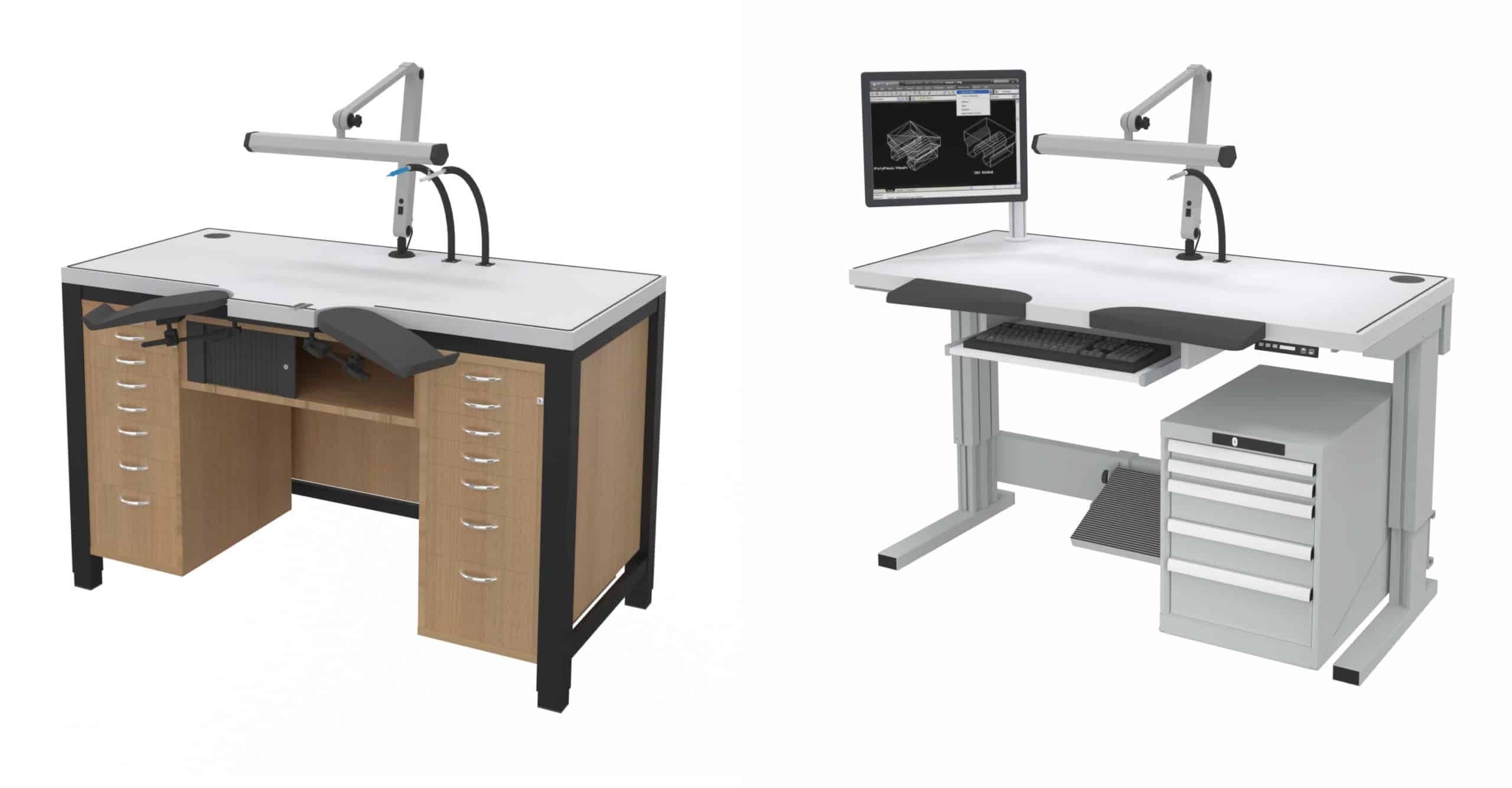 Watchmaker benches - standard configuration